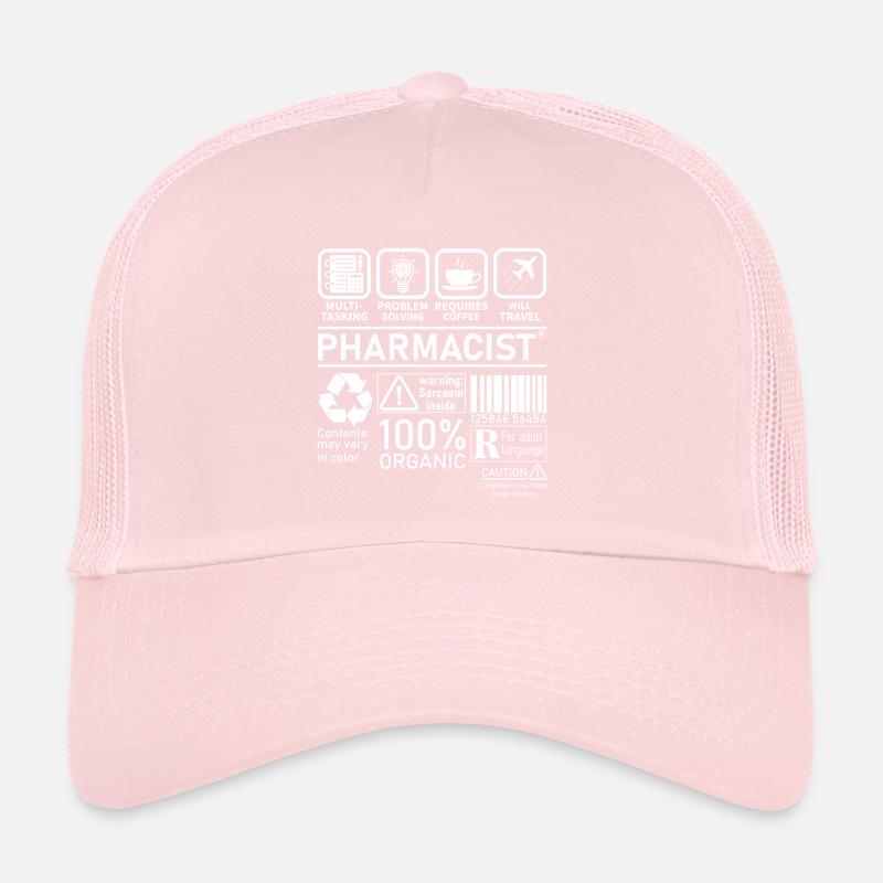 Pharmacist multi tasking problem solving Trucker Cap