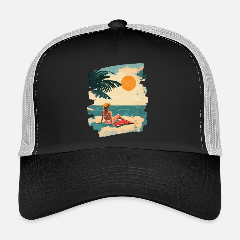 Sommer Strand Retro Trucker Cap