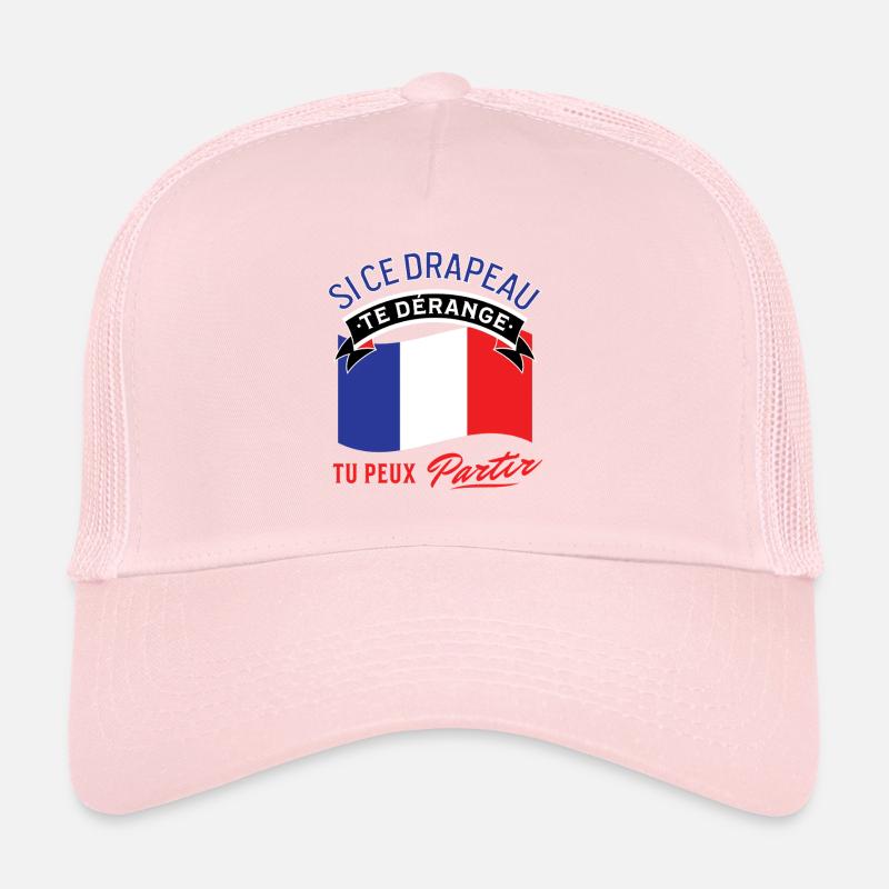 Fierté du drapeau français Casquette trucker 