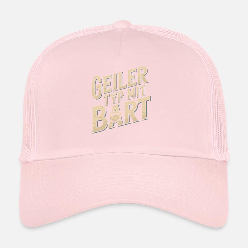 gars avec barbe barbe barbier barbe complète Casquette trucker 