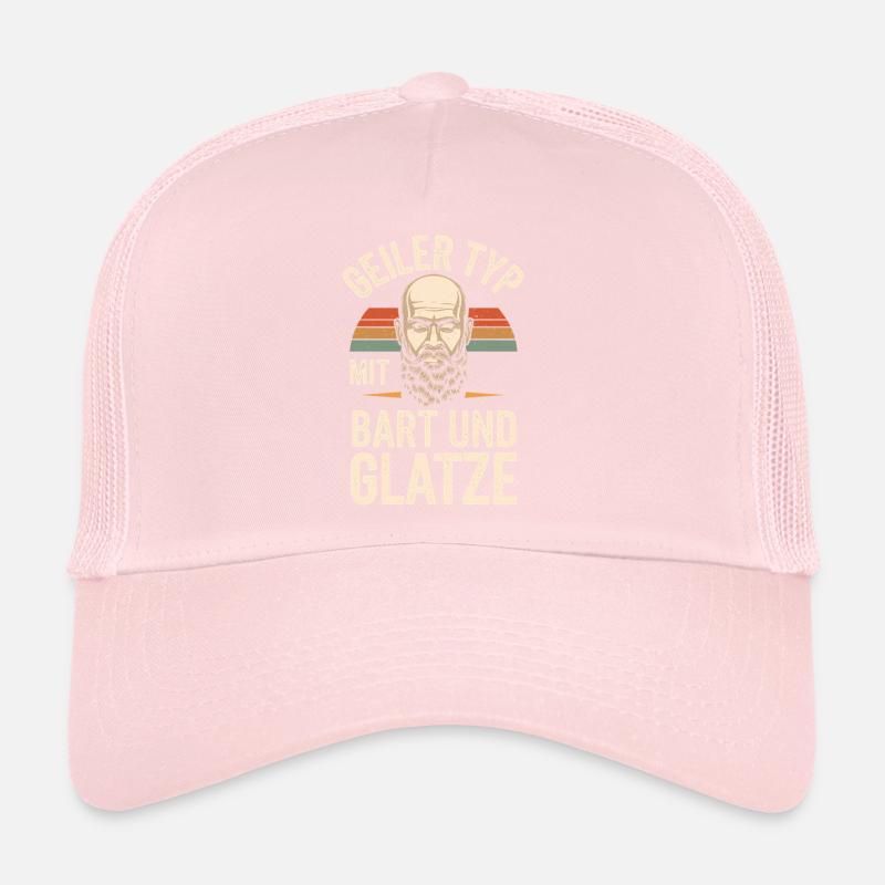 Geiler Typ Mit Bart & Glatze Glatzkopf Bartträger Trucker Cap