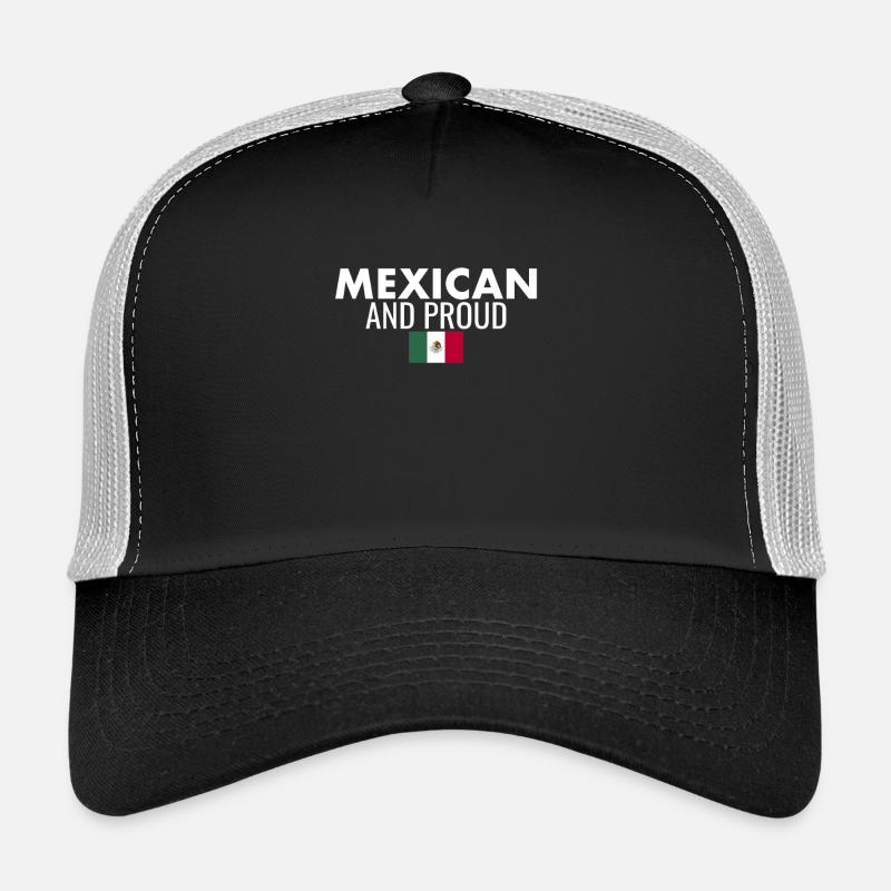 Mexicain et fier drapeau mexicain mexicain Casquette trucker 