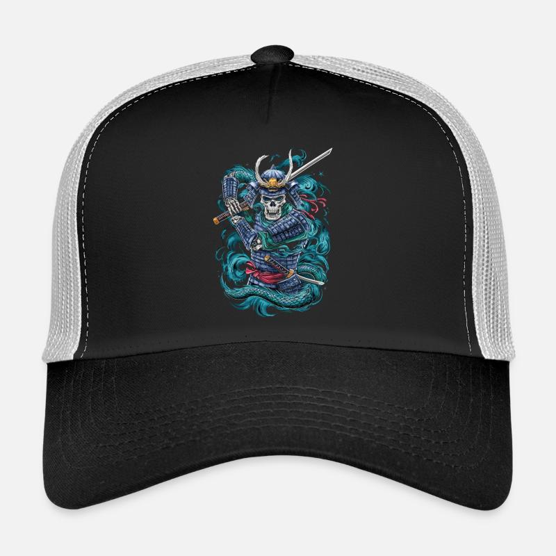 Geisterhafter Samurai-Krieger Trucker Cap