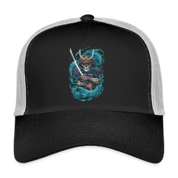 Ghostly Samurai Warrior - Trucker Cap - black/stone grey - Front