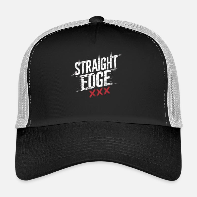 Straight Edge Lettering for Straight Edger Life Trucker Cap