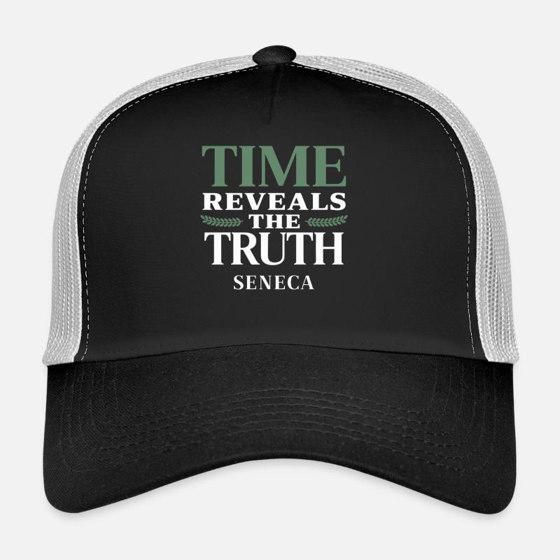 Sénèque | Le temps révèle la vérité – Citation stoïcienne Casquette trucker 