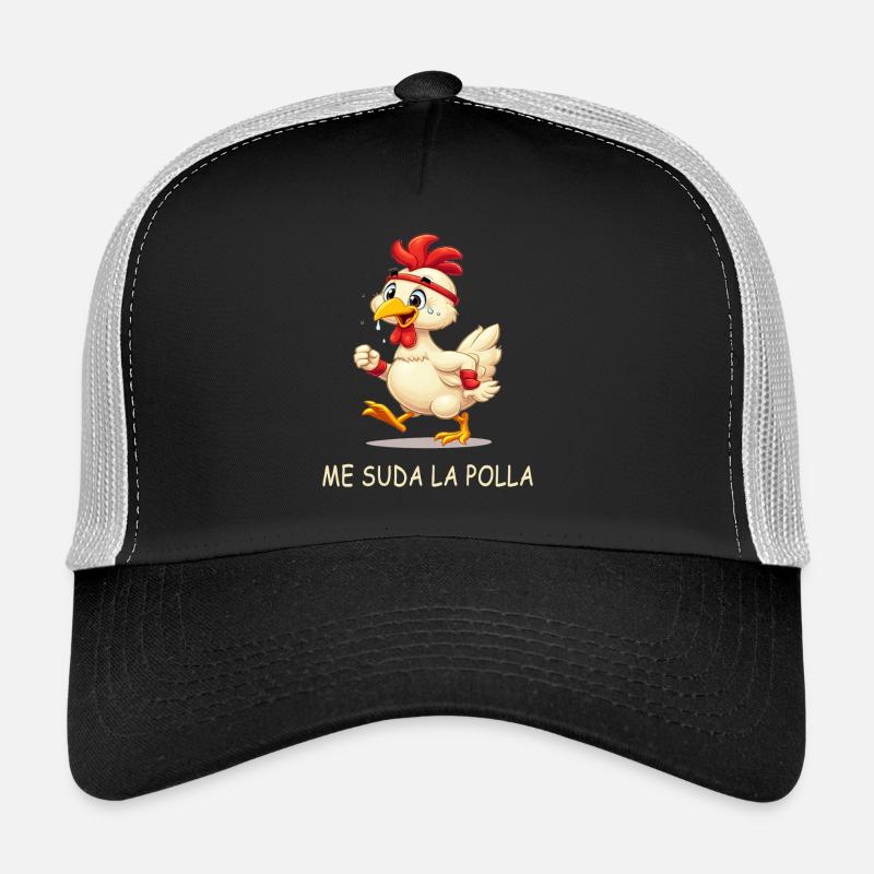 Poule En Sueur animée Casquette trucker 