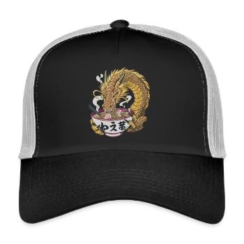 Legendärer Ramen-Fresser - Trucker Cap - Schwarz/Steingrau - Vorne