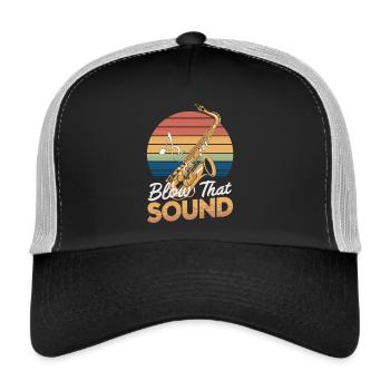 Saxophone Groove - Trucker Cap - black/stone grey - Front