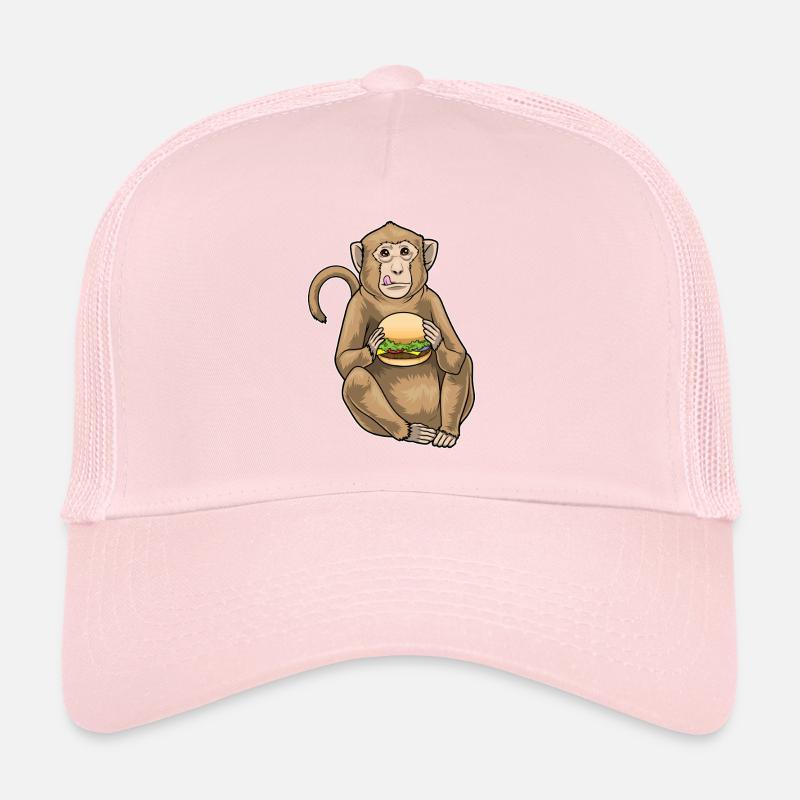 Monkey Cheeseburger Trucker Cap