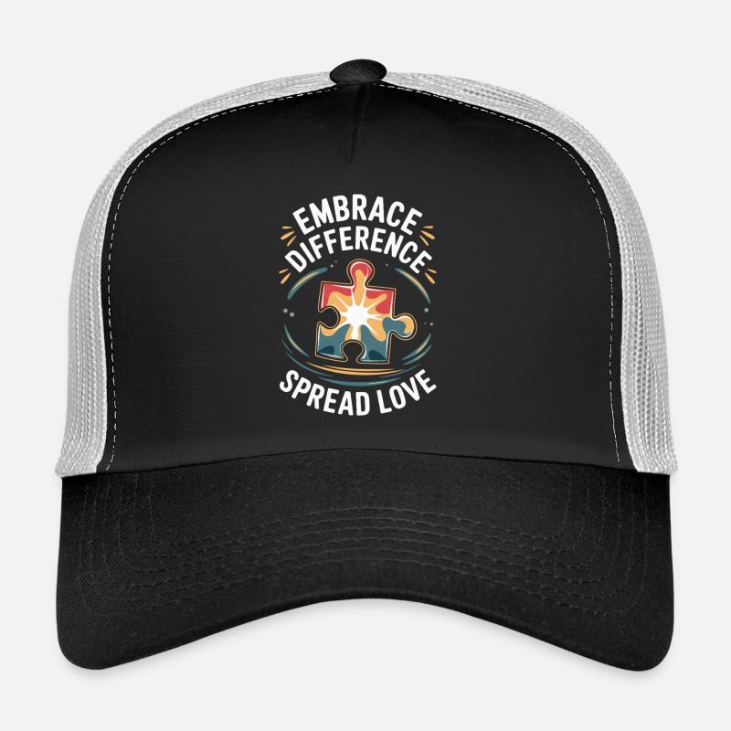 Autismus - Einzigartig ist wunderschön - Trucker Cap - Schwarz/Steingrau