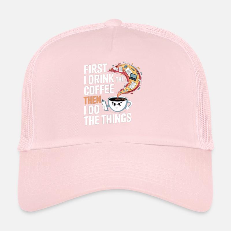 Le café avant tout Casquette trucker 