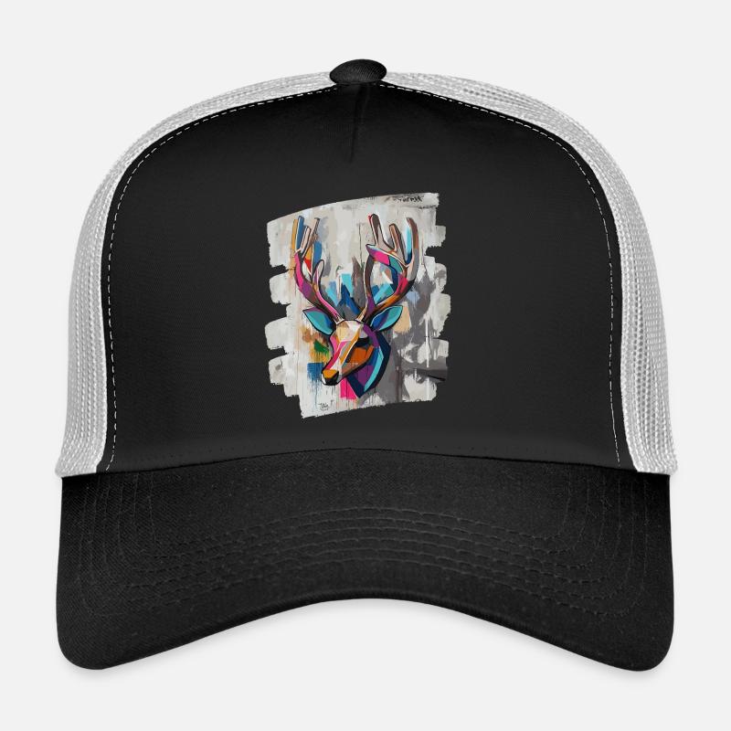 Cerf avec bois Casquette trucker 
