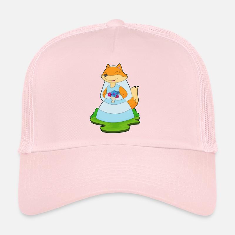 Renard Voile de mariée Mariage Casquette trucker 