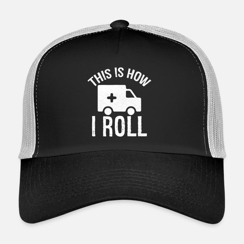 c'est comme ça que je roule en tant que chauffeur d'ambulance - Casquette trucker  - noir/gris pierre
