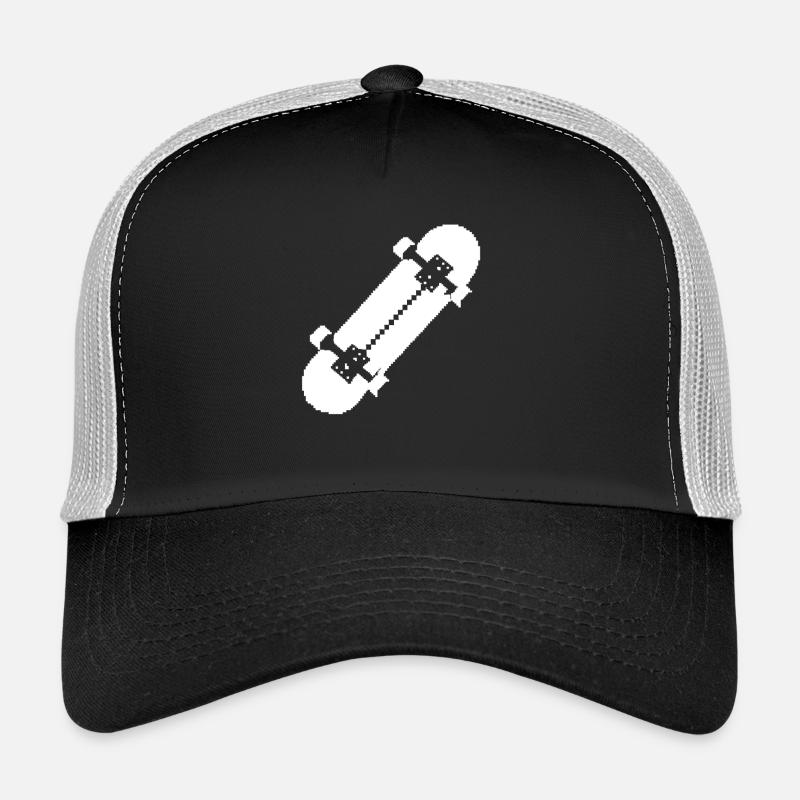 Skateboard Pixel Kunst Trucker Cap