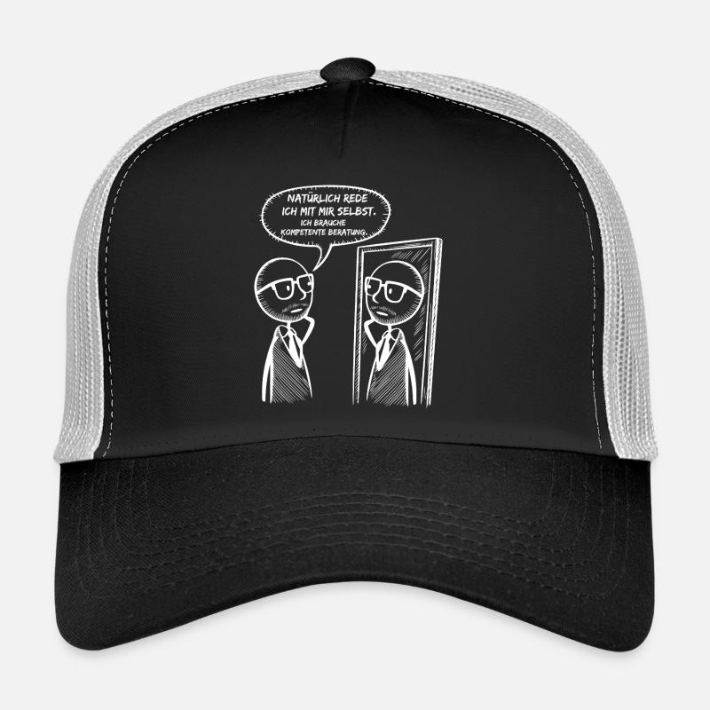 kompetente Beratung - Trucker Cap - Schwarz/Steingrau