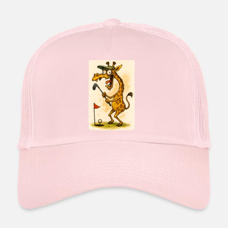 Girafe de golf dans Cartoon Madness - Drôle d’animal Casquette trucker 
