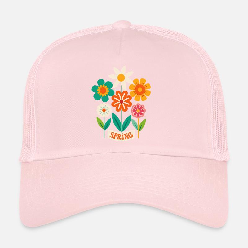 Printemps Fleurs Fleurs Casquette trucker 