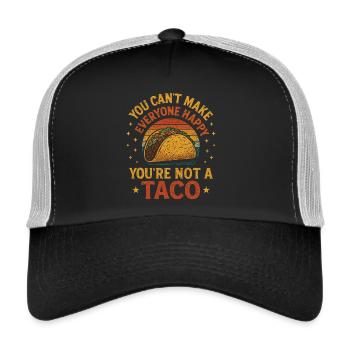 Funny Taco Saying - You're Not a Taco - Trucker Cap - black/stone grey - Front