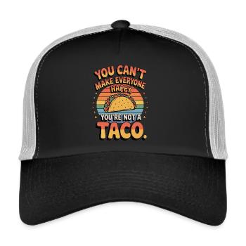 You're Not a Taco - Funny Taco Gift - Trucker Cap - black/stone grey - Front