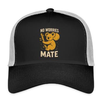 No stress, buddy - Trucker Cap - black/stone grey - Front