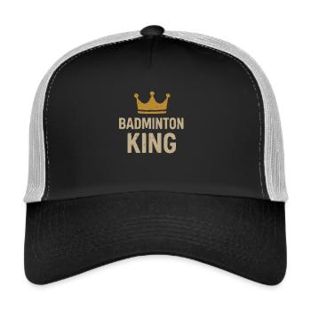 Badminton King - Trucker Cap - black/stone grey - Front