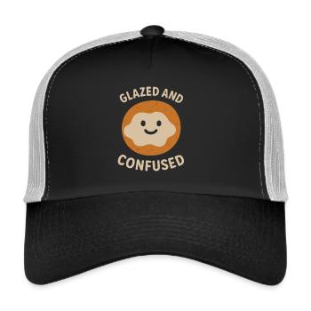 Glazed and Confused - Trucker Cap - black/stone grey - Front