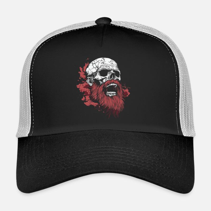 Crâne barbu – Viking Rage Art Casquette trucker 
