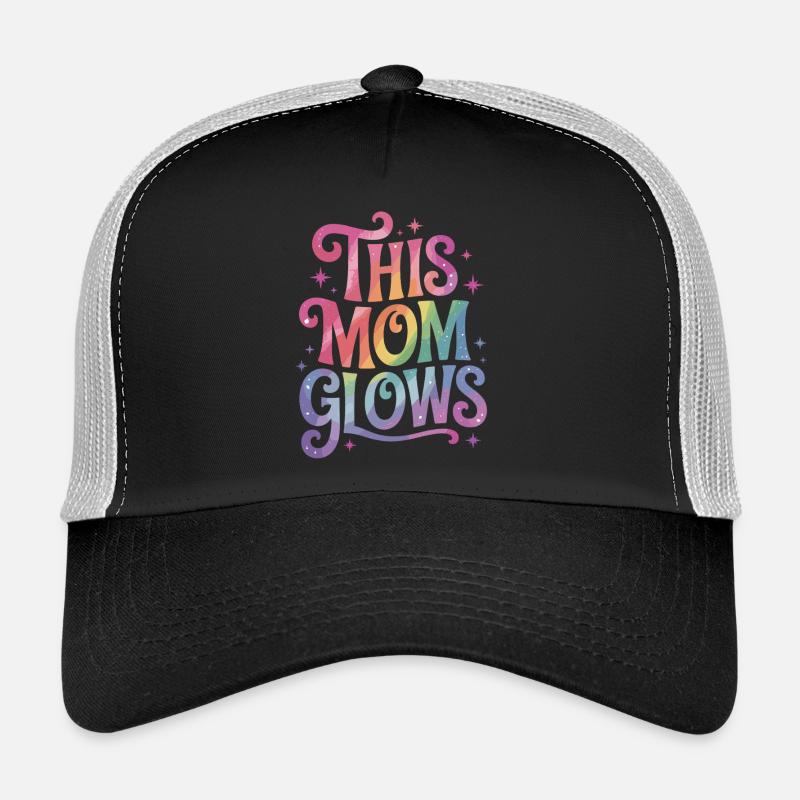 Glowing Mom – Rainbow Style Trucker Cap