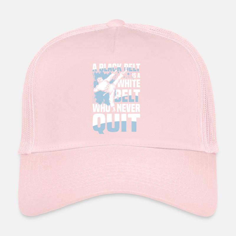 Ein Schwarzer Gürtel Ist Ein Weißer Gürtel Der Trucker Cap