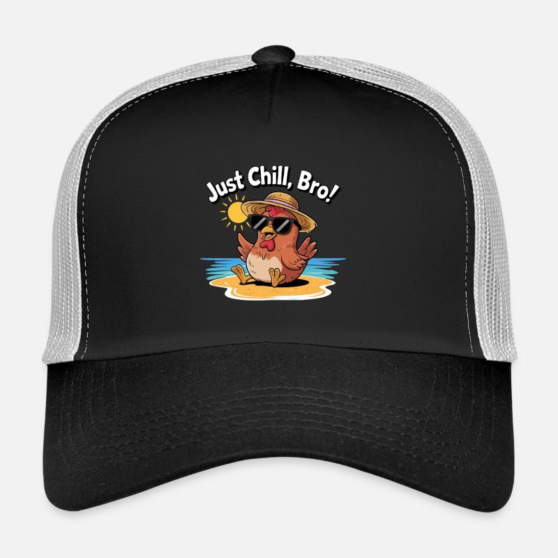 POULET, JUSTE CHILL BRO Casquette trucker 