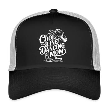 Line Dance Mom Line Dance Mom Cadeau - Casquette trucker  - noir/gris pierre - Devant