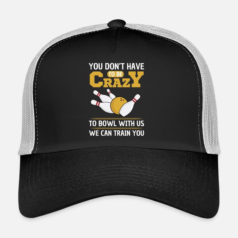 Dicton de bowling amusant pour les équipes de bowling Casquette trucker 