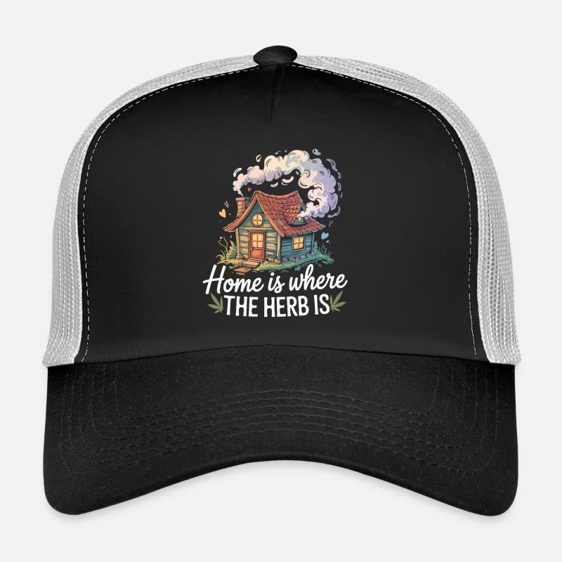 Kifferhaus mit Spruch Trucker Cap