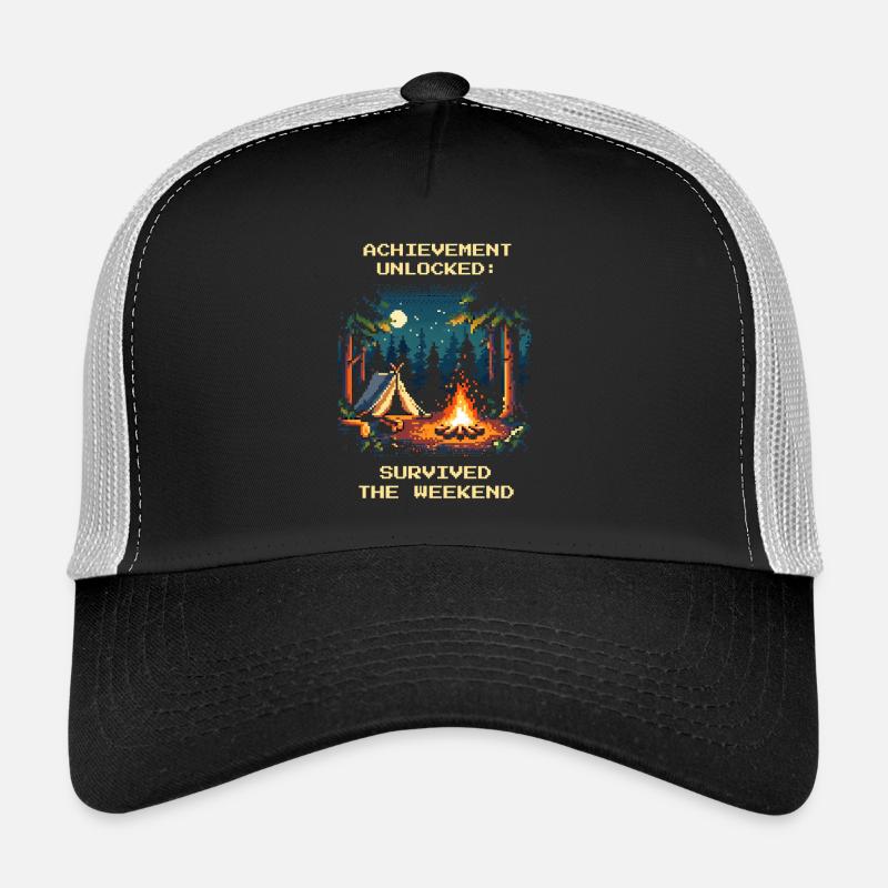 Succès débloqué Week-end de bushcraft Survivant Casquette trucker 