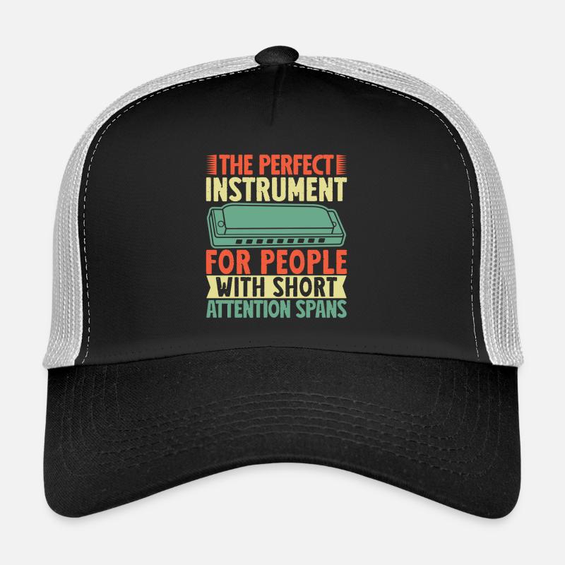 Joueur d’harmonica drôle pour les gens Casquette trucker 