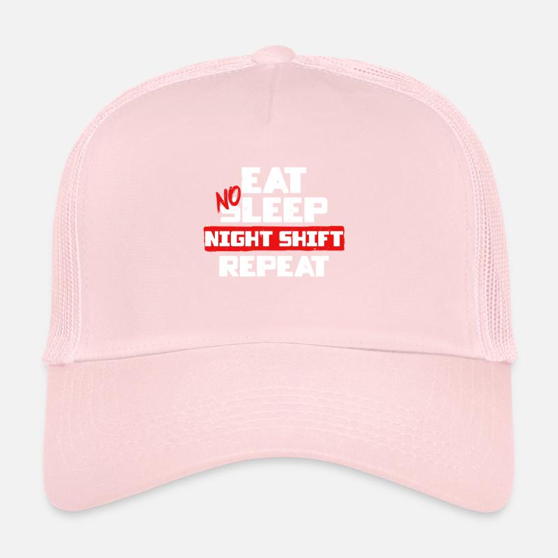 Dock Worker Eat No Sleep Night Shift Repeat Trucker Cap
