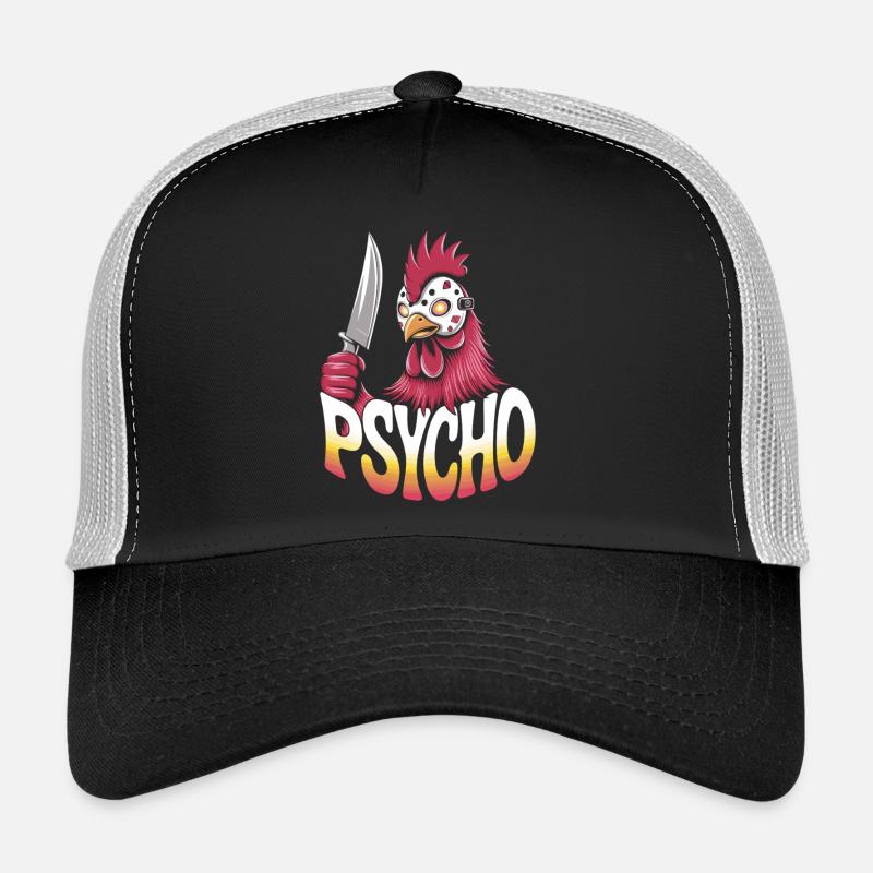 Psycho Alarm im Hühnerstall - Trucker Cap - Schwarz/Steingrau