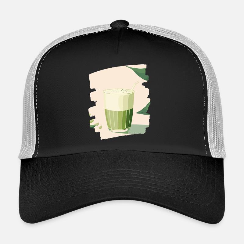 Matcha Latte Lover Thé vert Casquette trucker 