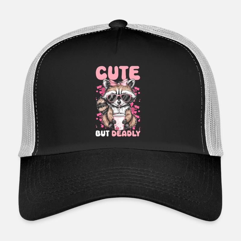 Drôle mignon raton laveur sauvage Mème Casquette trucker 