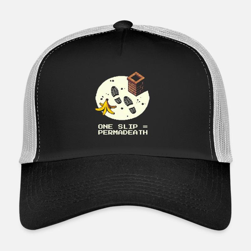 Chimney Sweep Roof Crash Permadeath Pixel Trucker Cap