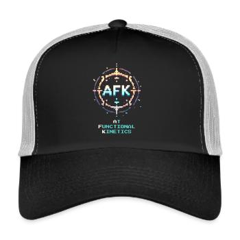Ergothérapie Formation motricité Rétro Pixel Art - Casquette trucker  - noir/gris pierre - Devant