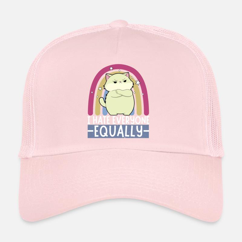 Je déteste tout le monde de la même manière Casquette trucker 