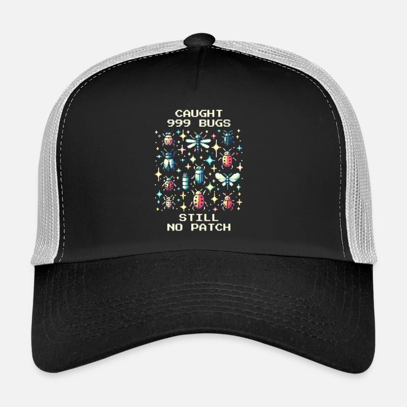 Bug Humour Rétro Pixel Art Gaming Nerd Insectes Casquette trucker 
