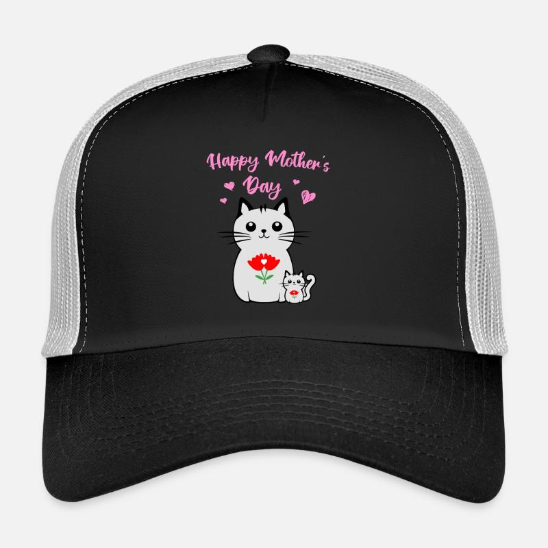 Cat and her kitten, Mother's Day Trucker Cap