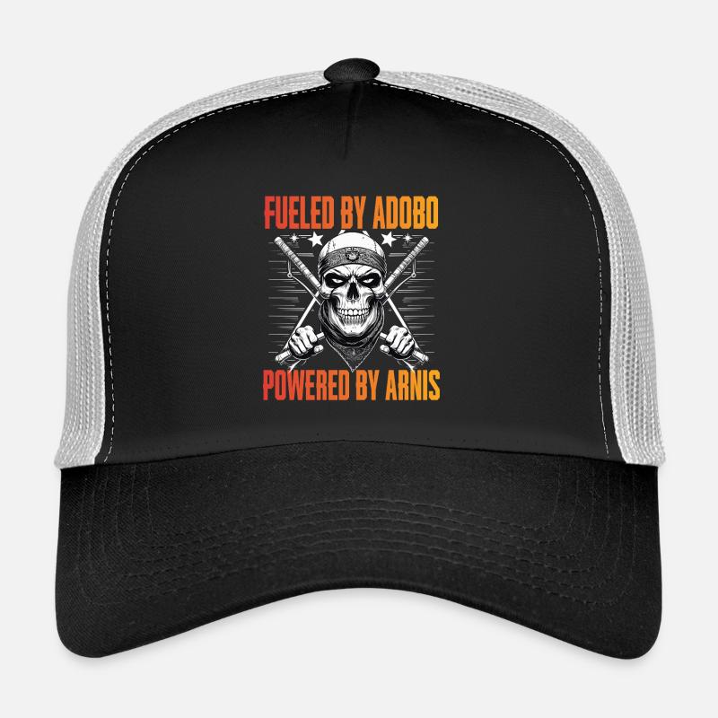 Escrima alimenté par Adobo propulsé par Arnis Casquette trucker 
