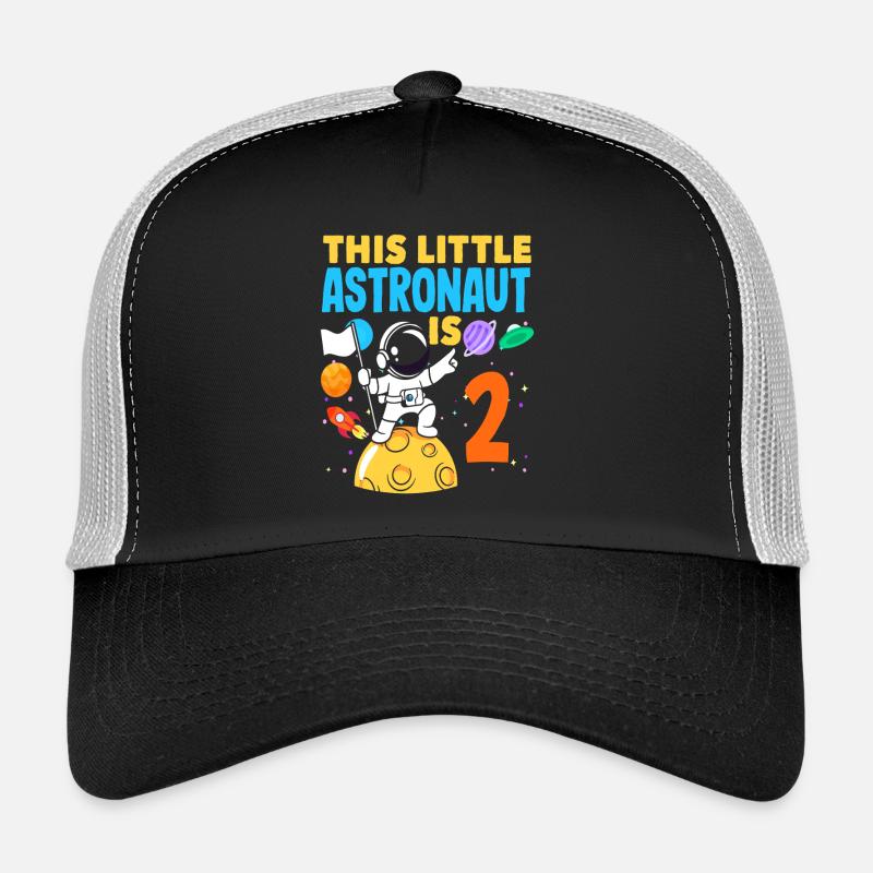 This little astronaut is 2 years old Trucker Cap