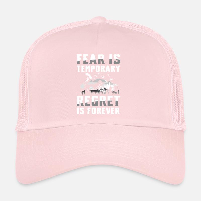 La peur est passagère, le remords est une aventure éternelle Casquette trucker 