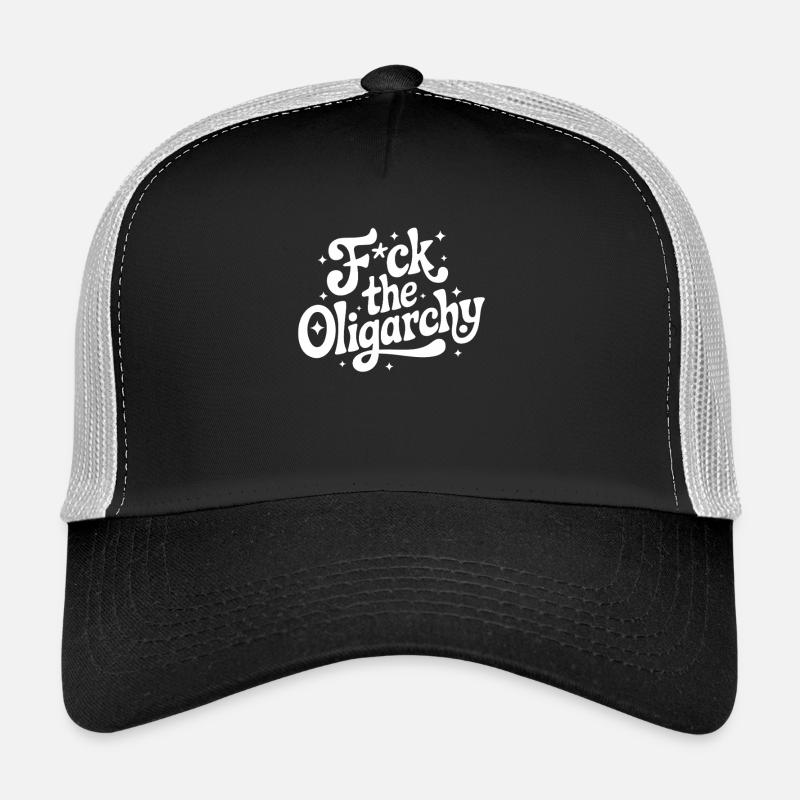 Anti Billionaires Smash the Oligarchy Funny Trucker Cap